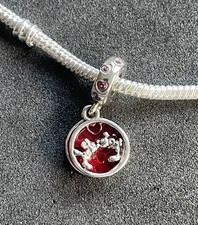 Pandora - Disney Mickey & Minnie Kissing Love CZ Dangle Moments Charm