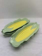 Vintage Corn On The Cob Dishes Set Of 6