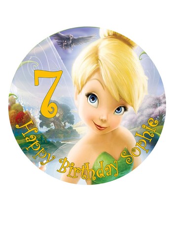 Tinker bell disney cake - disney, topper