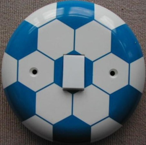 Football light switch blue - light,