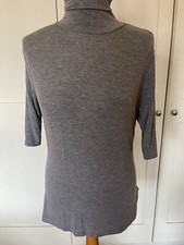 Marks and Spencers Lightweight Limited Edition Size 14 Light Grey Smart Polo Top