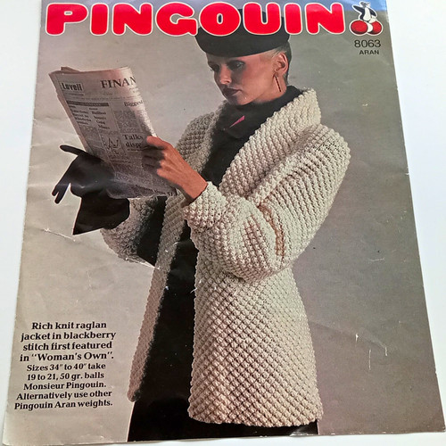 Pingouin aran knitting pattern - aran,