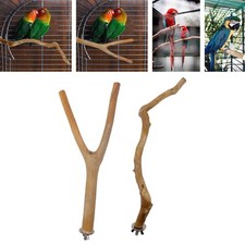 Wood Bird Perch Stand Cage Toy