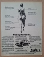 Renault 12 Original UK Press Advert 1975