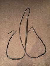 Black rubber reins size full