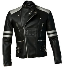 Men's BIker Jacket in Real Cow