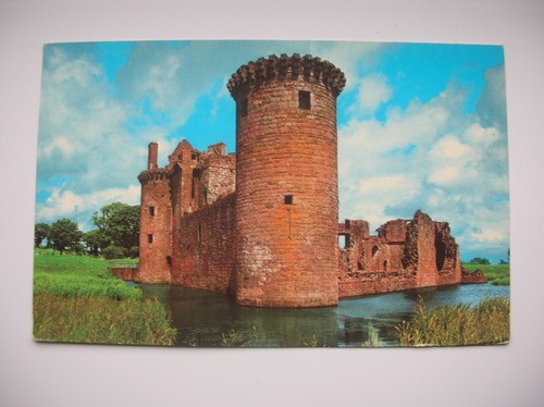 Caerlaverock castle postcard - caerlaverock,