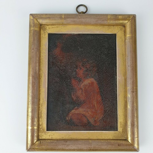 Antique 19th century oil - antique, on
