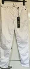 Diane Gilman DG2 White Stretch Jeans 14 new & tags