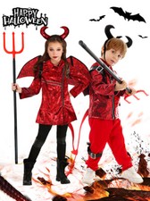 Kids Red Horn Demon Devil