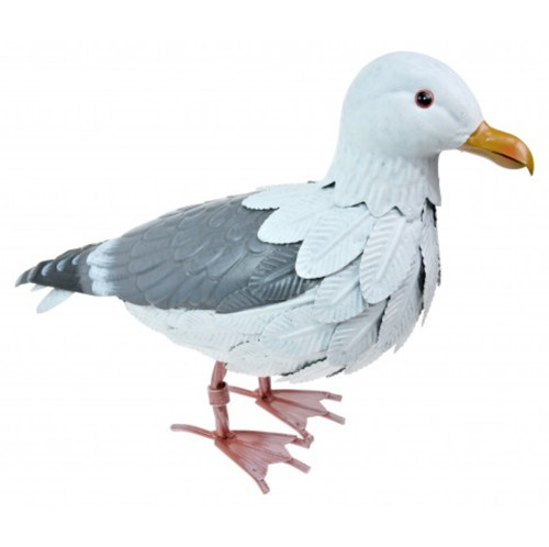 Large metal seagull - large, ornament