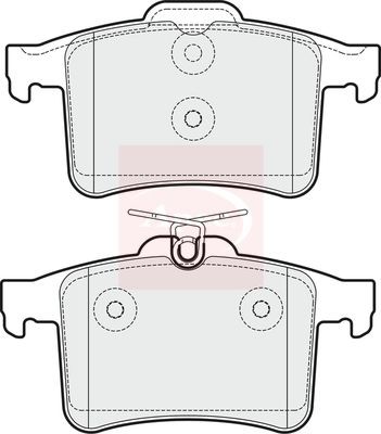 Apec pad1768 brake - pad, for