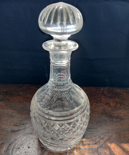 Vintage crystal decanter cut - vintage,