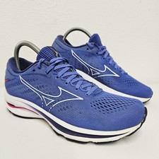 Mizuno Wave Rider 25 Womens Size UK 6 Blue White Pink Running Shoes Trainers 
