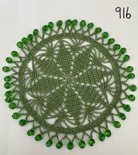 Hand Made Crochet Beaded Jug