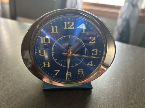 Westclox blue baby ben alarm - westclox,