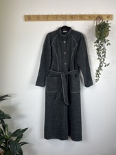 Vintage Frette Cotton Blend Robe Dressing Gown size M Smoking Jacket 