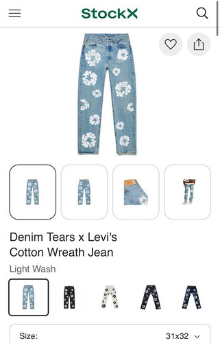 Levi denim tears cotton - denim,