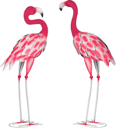 Set metal flamingo garden - of,