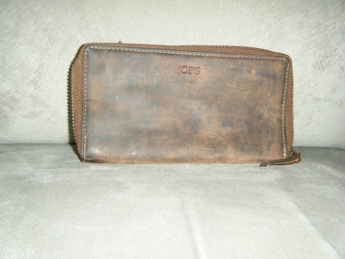 Jobis brown leather - leather, zip
