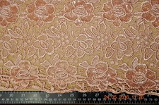 guipure lace, rose pink, 115