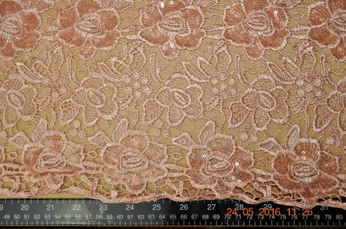 Guipure lace rose pink 115 - rose,