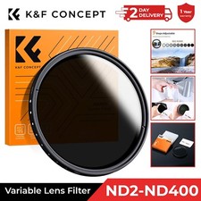K&F Concept 37-82mm Variable ND Filter ND2-400 Adjustable Fader Neutral Density