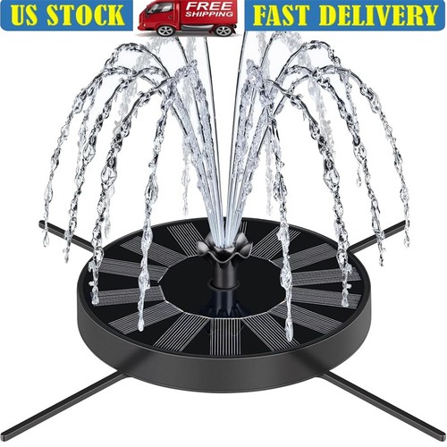 Solar powered bird bath - powered,