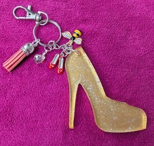 Keyring High Heel Sparkly Bag