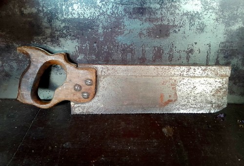 Antique vintage hand saw - antique,