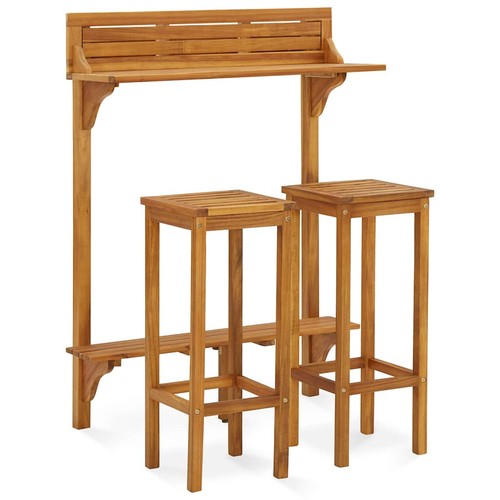 Balcony bar set garden wooden - garden,