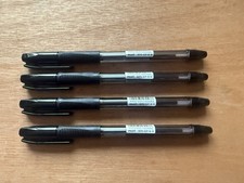 PILOT BPS-GP-B BROAD BALL POINT PEN BLACK RUBBER GRIP TRIANGULAR SHAPED 4 PACK