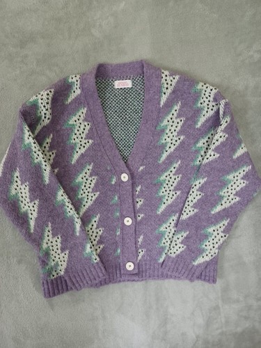 Cardigan lightning bolt pastel - cardigan,