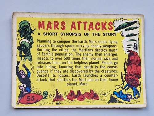 Mars attacks card 1964 - mars,