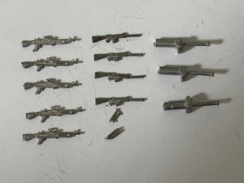 20mm unpainted models 1980s - models,