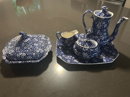 Vintage coffee set calico - coffee,