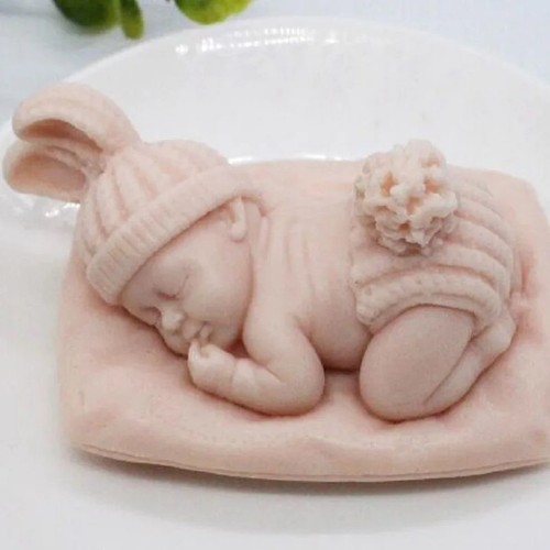 Sleeping baby silicone - 3d,