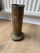 Antique Brass Trench Art Vase