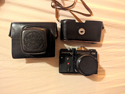 Zenit 35mm slr film camera - film,