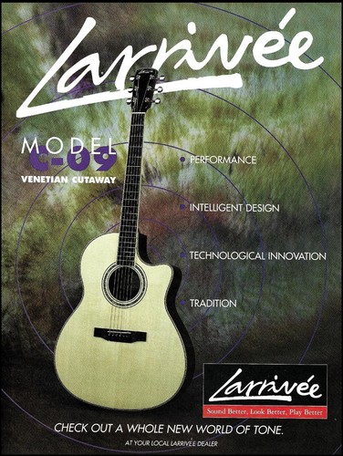 1999 larrivee acoustic guitar - larrivee,