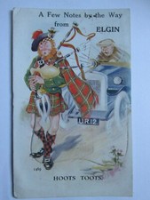 Views of Elgin Moray Vintage Novelty Pull Out Postcard P20