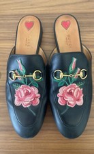 Gucci Princetown Slippers Mules Flats in Black Leather Sz UK 7 EU 40 US 10 £760