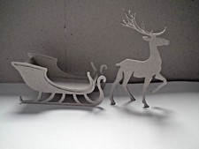 Christmas Reindeer and sleigh