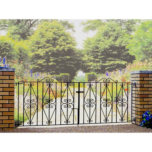 Wrought iron metal double - iron,