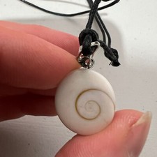 Shiva Eye Shell Pendant Black