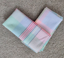 PAIR OF VINTAGE COTTON CHECK