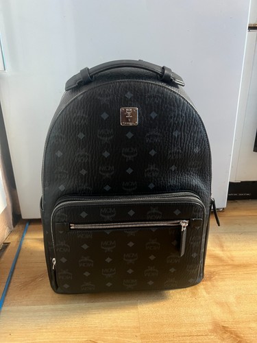 Mcm leather black - black, backpack