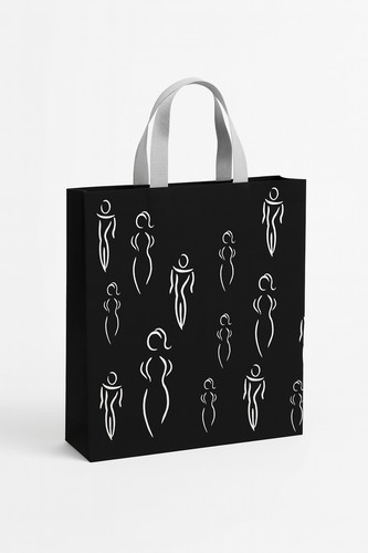 Black plastic carrier - plastic, bags