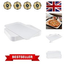 Elegant 8 Pack White Plastic