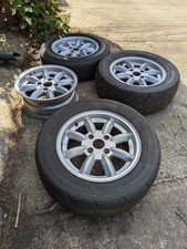 4x Kn Minilite Style Wheels Triumph TR 2-6